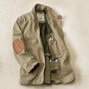 Orvis Zambezi Safari Twill Leather Elbow Patch